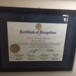 Certification of Recognition to Pepper Boney Martin